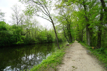Trail next to canal
