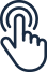 Hand icon with pointing finger